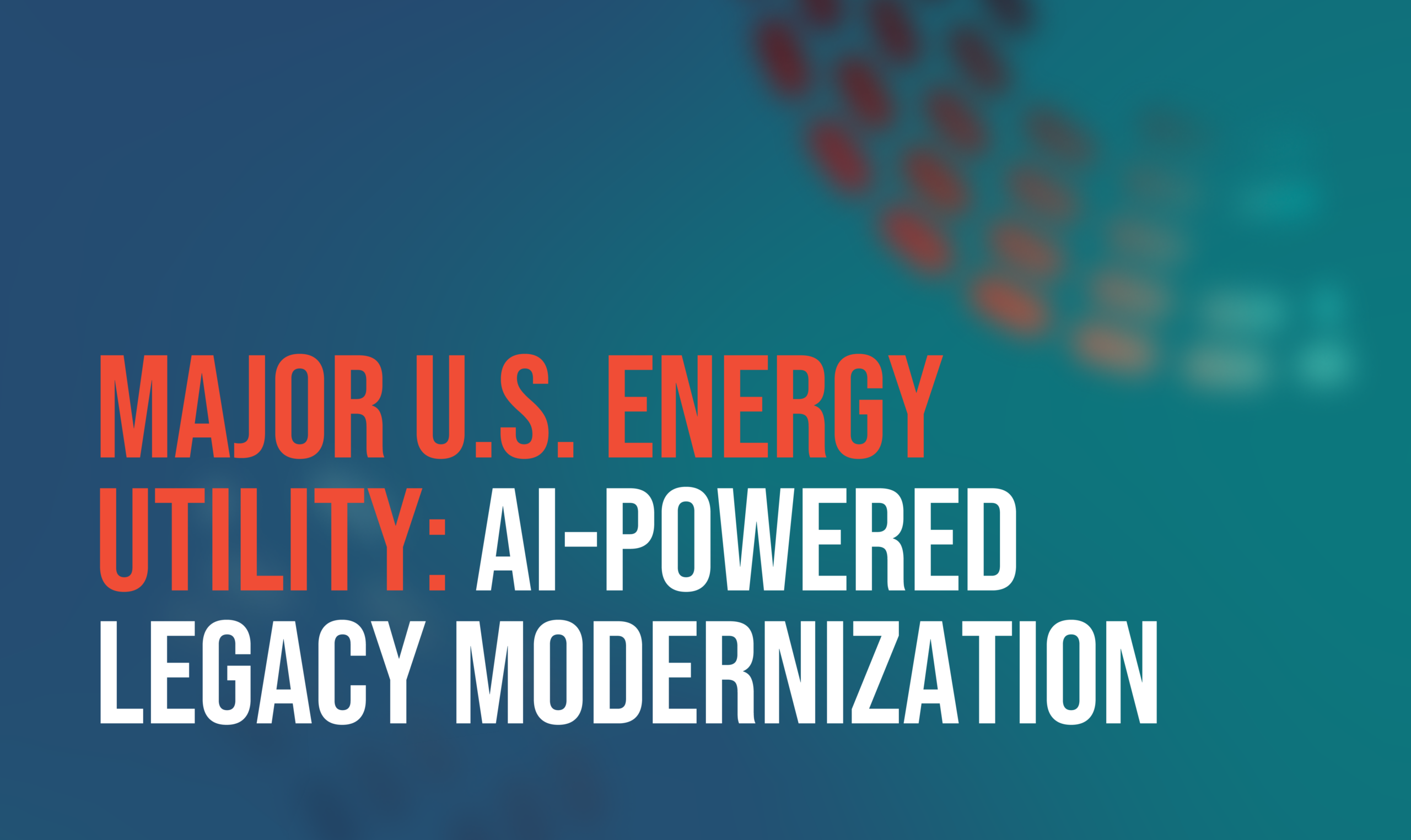 Energy Utility AI modernization
